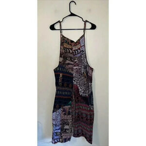 Sacred Threads Boho Jumpsuit Floral Cropped Leg Size S/M